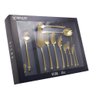 Faqueiro Wolff Viena 54 Peças de Aço Inox Dourado - 1