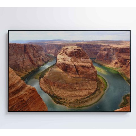 Quadro Horseshoe Bend Arizona - 120x80 Cm - Vidro Impresso