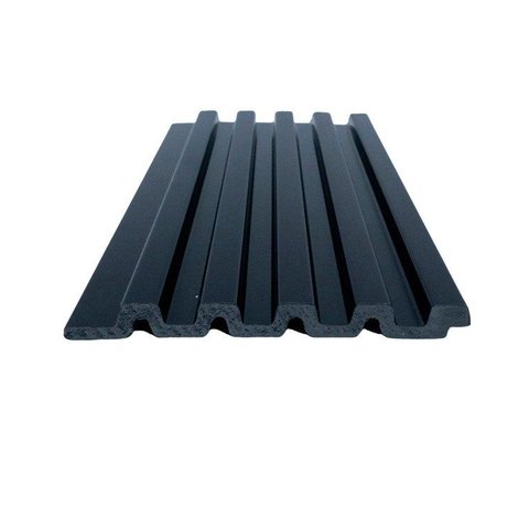 Painel Ripado de Poliestireno Liso Black 12,2x285cm Linha Clássica Graddus