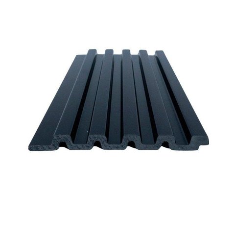Painel Ripado de Poliestireno Liso Black 12,2x285cm Linha Clássica Graddus