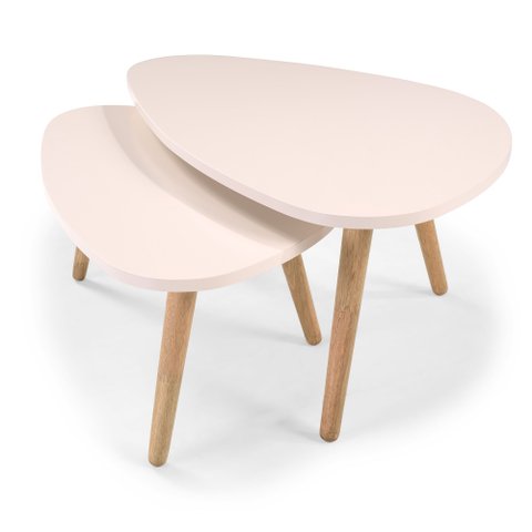 Conjunto Mesa de Centro Orgânica Off White