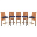 Ver imagem 1 de 5 Banqueta em Alumínio Roma Fendi Corda Náutica Tecido 10