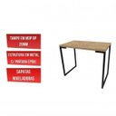 Ver imagem 7 de Conjunto Industrial 2 Peças 1 Escrivaninha e 1 Estante Porto Amadeirado