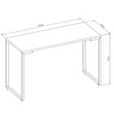 Ver imagem 3 de Conjunto Industrial 2 Peças 1 Escrivaninha e 1 Estante Porto Amadeirado