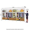 Ver imagem 4 de Closet Casal Duplo Lu 12PTS 08GAV com Espelho com Pés Quadrados