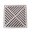 Ver imagem 1 de Grelha Pluvial 28x28 Diagonal com Caixa Coletora Saída Baixa Tubo 100 e Tela Anti Insetos - Aluminio