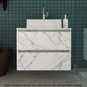 Ver mais imagens de Conjunto Kit para banheiro 60cm com Gabinete espelheira e cuba CJ43018-111 Móvel na Caixa Mármore Br