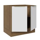 Ver imagem 6 de Balcão Madesa Lux 80 cm 2 Portas (Sem Tampo) Rustic/Branco Veludo