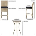 Ver imagem 2 de Mesa Bistro e 2 Banquetas Roma Fendi Corda Náutica 12 Rami