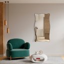 Ver imagem 2 de Espelho Orgânico Decorativo Grande 60x110cm - Mod. Paris Preto