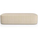 Ver imagem 6 de Cabeceira Cama Box King 160cm Lanna com Puff Recamier Doha W01 Linho Palha - Lyam Decor