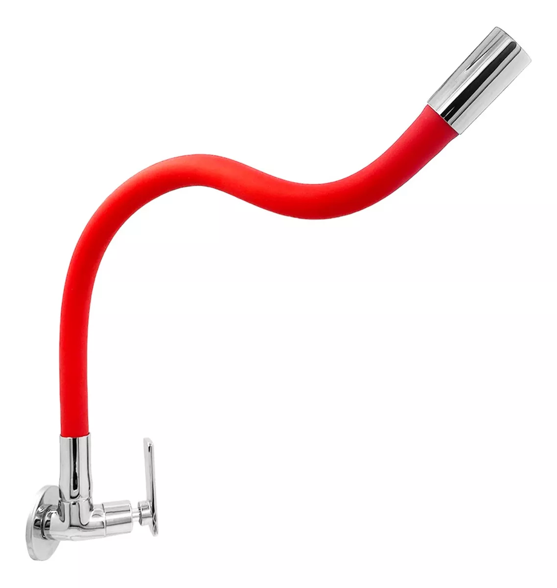 Torneira Luxo Parede Tubo Flexível 01868 Vermelho Concept Metais 01868 Red - 3