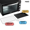 Ver imagem 7 de Forno Elétrico Bancada Moob 50 Litros com Função Timer e Luz Interna - 127v