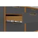 Ver imagem 4 de Módulo Cozinha Nesher Imperatriz Paneleiro C/ 2 Portas e 3 Gavetas (1 Forno) Freijo/off White