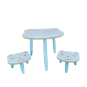 Ver imagem 3 de Conjunto Mesinha Kids com Duas Cadeiras - Azul