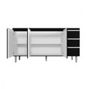 Ver imagem 5 de Balcão Gabriela 150cm 3 Portas e 1 Gaveta-ajl Móveis