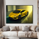 Ver imagem 2 de Quadro Decorativo Lamborghini Huracan Amarela