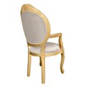 Ver imagem 2 de 2 Poltrona Entalhada com Braço Decorativa Imperatriz Luxo Trono Provençal Aréa Gourmet Leitura Linha