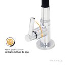 Ver imagem 4 de Torneira Cozinha Mesa Silicone Preto C62 Arejador Fixo Latão