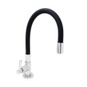 Ver imagem 1 de Torneira Cozinha Mesa Silicone Preto C62 Arejador Fixo Latão