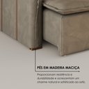 Ver mais imagens de Sofá Cama Retrátil em Madeira Eucalipto e Veludo 200cm Creta