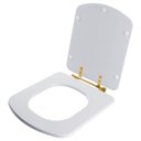 Ver imagem 4 de Assento Sanitário Poliéster Bali Branco para Vaso