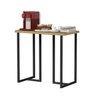 Mesa Buffet Pequeno para Cantinho do Café Mali 76cm Estilo Industrial:freijo / Preto - 1