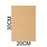 Chapa Mdf Branco 3mm Placa 21x29,7 Cm A4 para Artesanato Adesivo 10 Unidades - 5