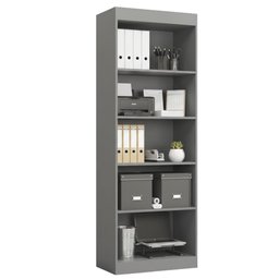 Estante Livreiro Multiuso 4 Prateleiras 1,71m Office Preto J&a - 1