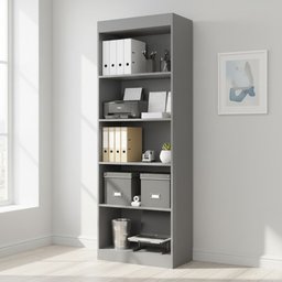 Estante Livreiro Multiuso 4 Prateleiras 1,71m Office Preto J&a - 2