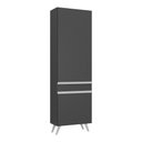 Ver imagem 1 de Paneleiro 2 Portas 62cm Veneza Multimóveis V3746 Preto/branco