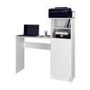 Ver imagem 1 de Mesa para Computador com Estante California 109 X 110 Cm Mdp Branco - Clicklar