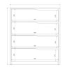 Comoda Gaveteiro 4 Gavetas Girona 92x104-amendola/off White-edecasamoveis - 12