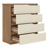 Comoda Gaveteiro 4 Gavetas Girona 92x104-amendola/off White-edecasamoveis - 3