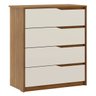Comoda Gaveteiro 4 Gavetas Girona 92x104-amendola/off White-edecasamoveis - 1