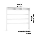 Ver imagem 5 de Nicho para Embutir Essenza sem Porta sem Gavetas MDF 15mm 165cm Branco