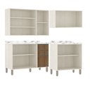 Ver imagem 4 de Cozinha Modulada Compacta 4 Peças com Tampo Linea Luciane Móveis