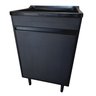 Balcão Preto Com Tanque de Lavar Roupa 34L Entregue Montado - 1