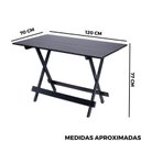 Ver imagem 7 de Mesa Dobrável 120x70 Paraná:preto
