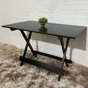 Ver imagem 2 de Mesa Dobrável 120x70 Paraná:preto