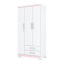 Ver imagem 1 de Guarda Roupa Solteiro 03 Portas 02 Gavetas Miami Henn