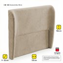 Ver imagem 4 de Cabeceira para Cama Box Queen Size Liah 160cm Chenille Bouclê Pérola - Desk Design