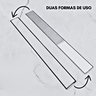 Ralo Linear Seca Piso Inox 2 em 1 Oculto 5cm X 70cm Coletor Raso 3cm Cinza - 4