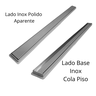 Ralo Linear Seca Piso Inox 2 em 1 Oculto 5cm X 70cm Coletor Raso 3cm Cinza - 6