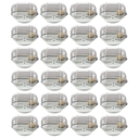 Ver imagem 1 de Kit 24 Arandelas Luminária Tartaruga Lente Cristal Branca