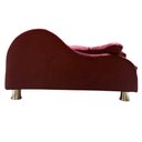 Ver imagem 3 de Puff Pet Cama Estofada com Almofada para Cachorro Amora E01 Suede Bordô - Inoviza
