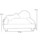 Ver imagem 5 de Puff Pet Cama Estofada com Almofada para Cachorro Amora E01 Suede Bordô - Inoviza