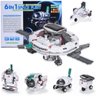 KIT ROBO SOLAR 6 EM 1 BRINQUEDO DE MONTAR ESTACAO ESPACIAL ASTRONAUTA EDUCATIVO ROBOTICA COM PLACA - 6