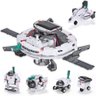 KIT ROBO SOLAR 6 EM 1 BRINQUEDO DE MONTAR ESTACAO ESPACIAL ASTRONAUTA EDUCATIVO ROBOTICA COM PLACA - 4