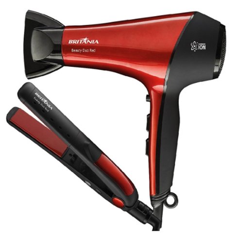 Secador de Cabelo e Prancha Beauty cabelos protegidos